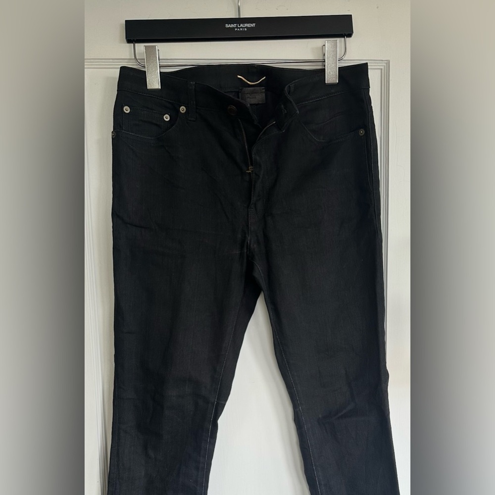 Saint Laurent DO5 women skinny mid rise jeans black sz:32 made in Italy